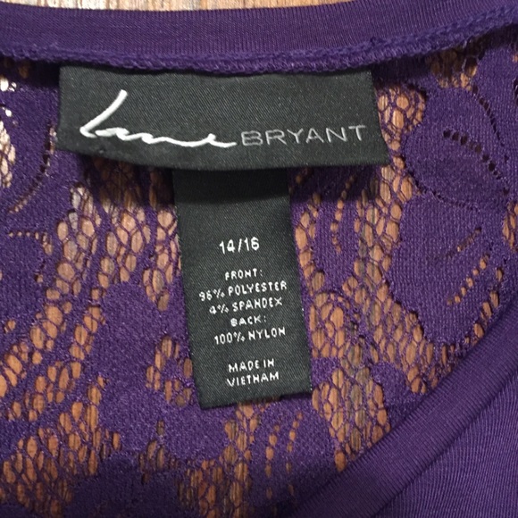 Lane Bryant Purple Blouse - Picture 2 of 3